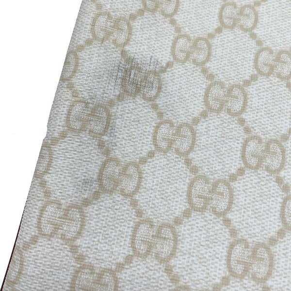 グッチ GGスプリーム シェリーライン 189816 ホワイト PVC レザー 斜め掛け ショルダーバッグ メンズ GUCCI 【中古】