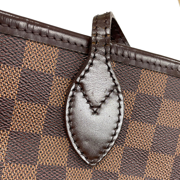 ルイ ヴィトン ダミエ  ネヴァーフルMM N51105 ブラウン PVC レザー トートバッグ レディース LOUIS VUITTON 【中古】