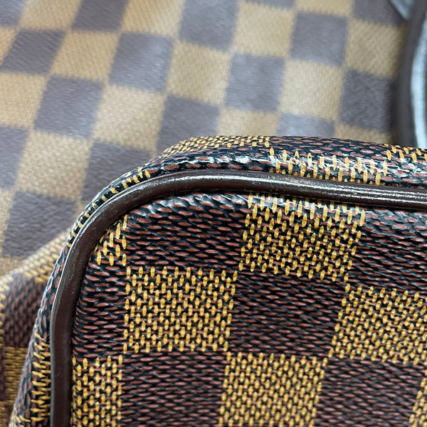 ルイ ヴィトン ダミエ サレヤMM トートバッグ N51182 ブラウン PVC レザー レディース LOUIS VUITTON 【中古】