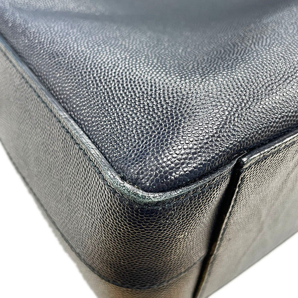 サンローラン ネイビー レザー ビジネスバッグ メンズ SAINT LAURENT 【中古】