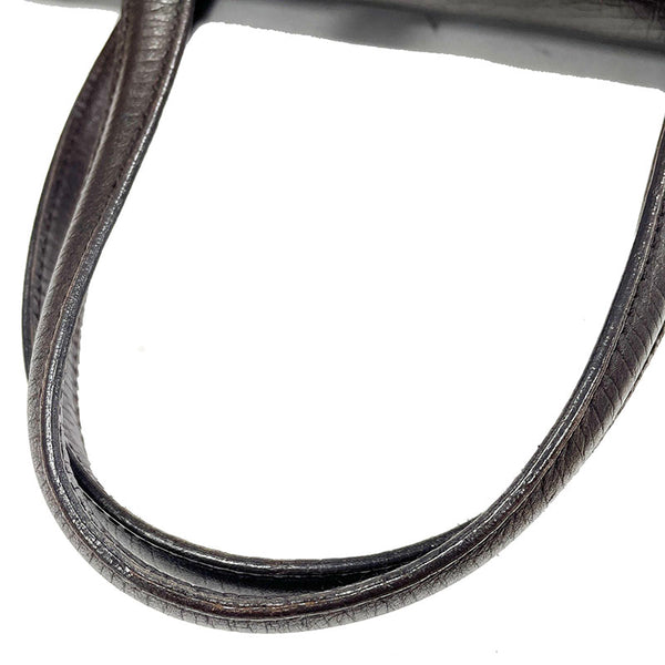 グッチ GGキャンバス バンブー 111713 ベージュ ブラウン キャンバス レザー ハンドバッグ レディース GUCCI 【中古】