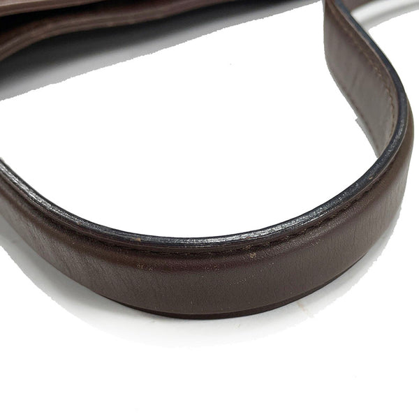 グッチ ＧＧキャンバス 33900 ベージュ ブラウン キャンバス レザー ワンショルダー レディース GUCCI 【中古】