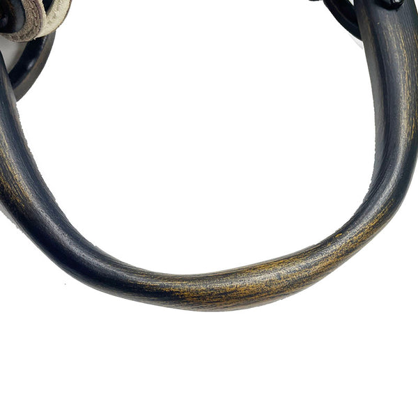 グッチ ウッドハンドル 106237 ベージュ ブラウン スウェード ワンショルダー レディース GUCCI 【中古】