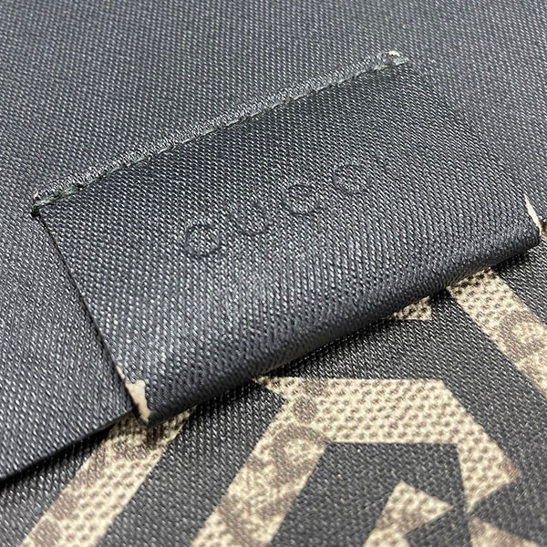 グッチ GGカレイド ブラウン ブラック PVC クラッチバッグ メンズ GUCCI 【中古】