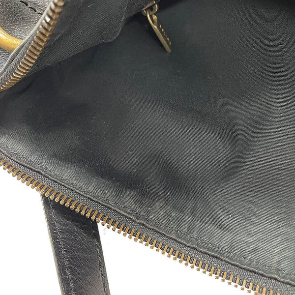 セリーヌ ハンドバッグ ブラック レザー レディース CELINE 【中古】