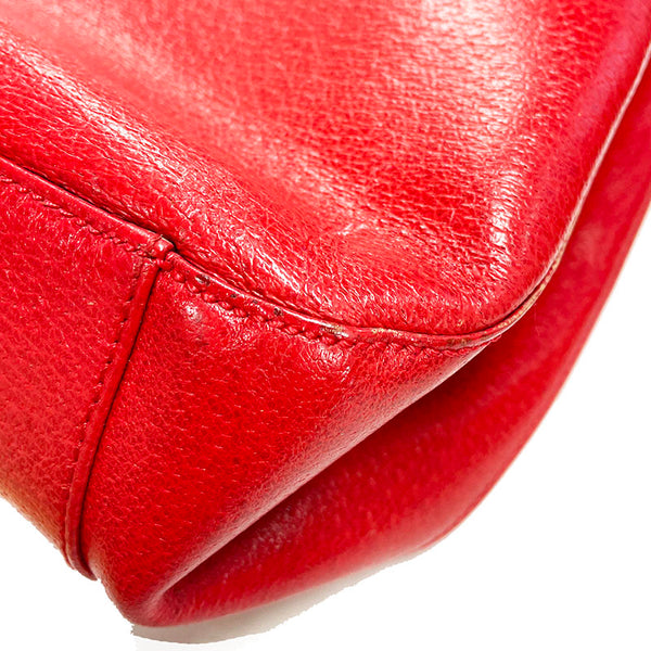 グッチ ショルダーバッグ 001 2296 レッド レザー レディース GUCCI 【中古】