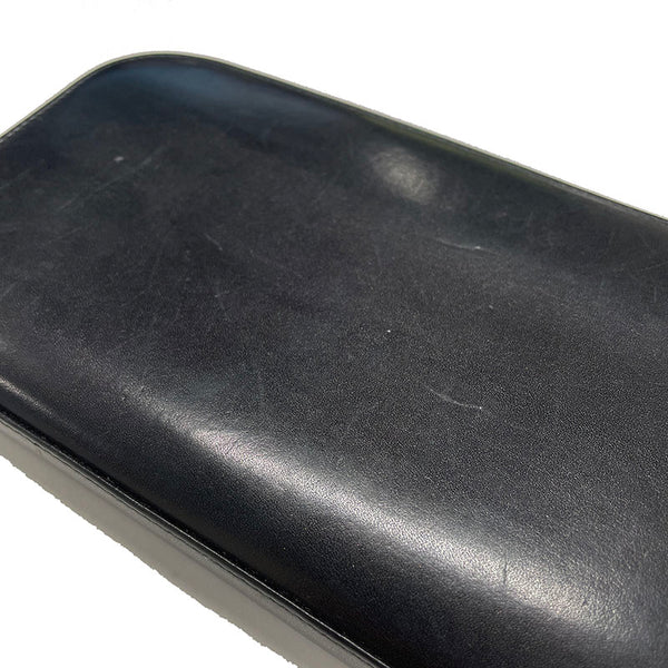 サンローラン ブラック レザー ラウンドファスナー 長財布 レディース SAINT LAURENT 【中古】