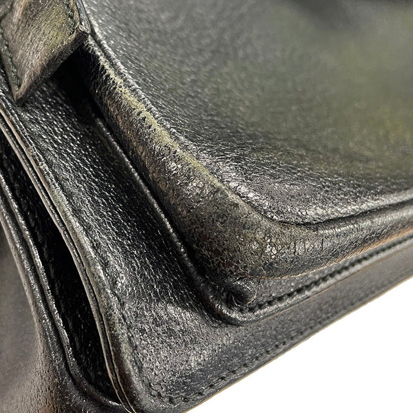 グッチ ビジネスバッグ ショルダーバッグ 2WAY 015 3401 ブラック レザー メンズ GUCCI 【中古】