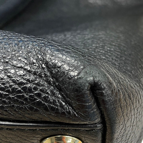 グッチ グッチシマ  257304 ブラック レザー トートバッグ メンズ GUCCI 【中古】