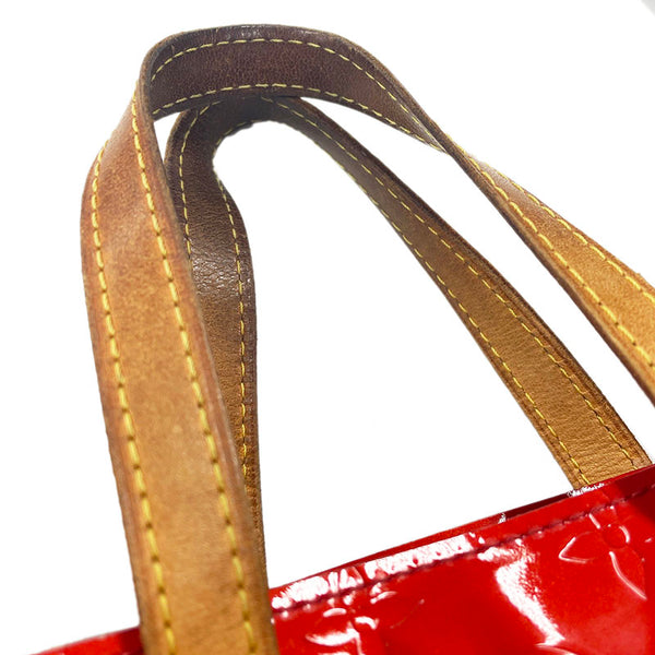 ルイ ヴィトン モノグラム ヴェルニ リードPM M91088 レッド ルージュ パテントレザー ハンドバッグ レディース LOUIS VUITTON 【中古】