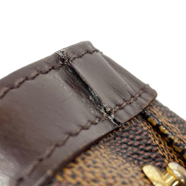ルイ ヴィトン ダミエ エベヌ ハムステッドPM N51205 ブラウン PVC レザー ハンドバッグ レディース LOUIS VUITTON 【中古】