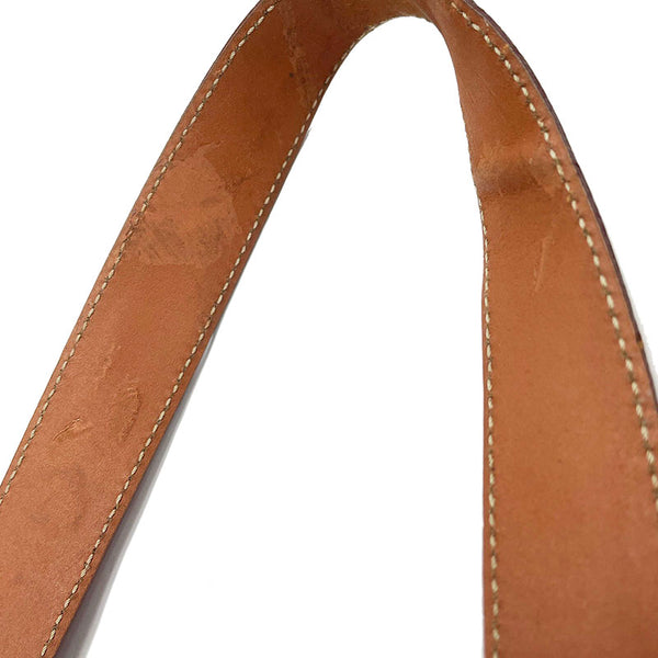 セリーヌ マカダム トートバッグ ブラウン PVC レザー レディース CELINE 【中古】