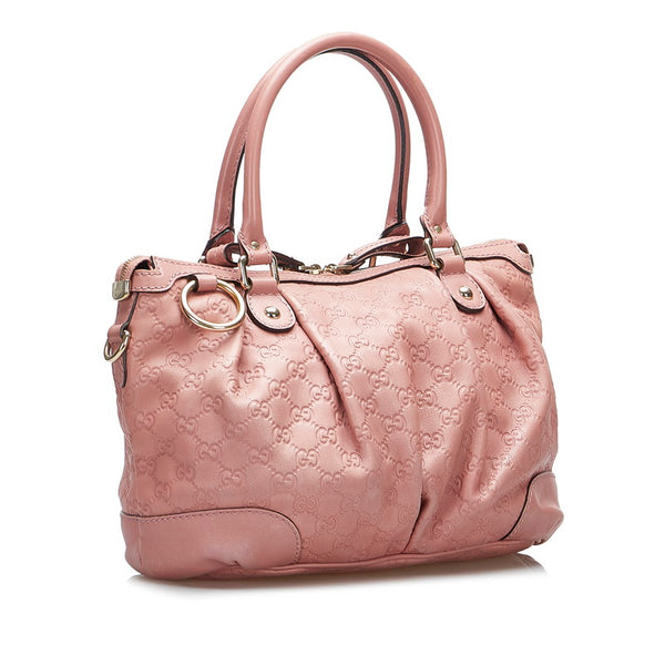 グッチ グッチシマ スーキー ハンドバッグ ショルダーバッグ 2WAY 247902 ローズピンク レザー レディース GUCCI 【中古】