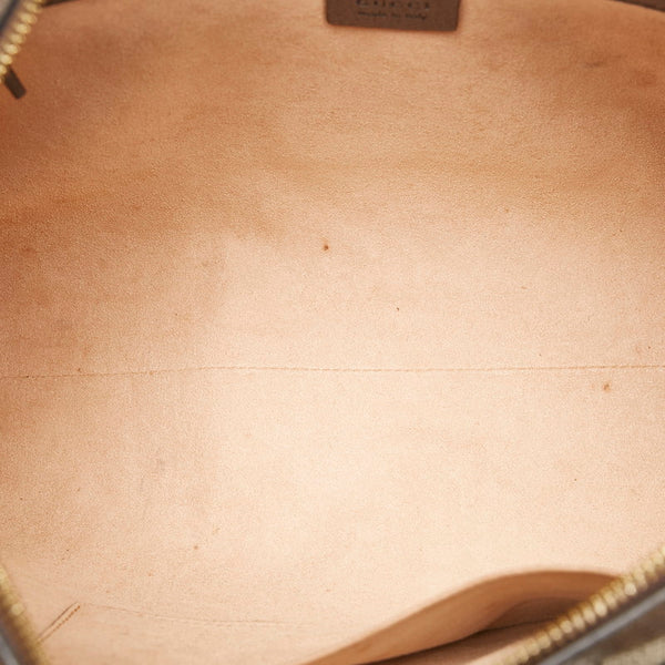 グッチ GGスプリーム オフィディア シェリーライン ハンドバッグ ショルダーバッグ 2WAY 524532 ブラウン マルチカラー PVC レザー レディース GUCCI 【中古】