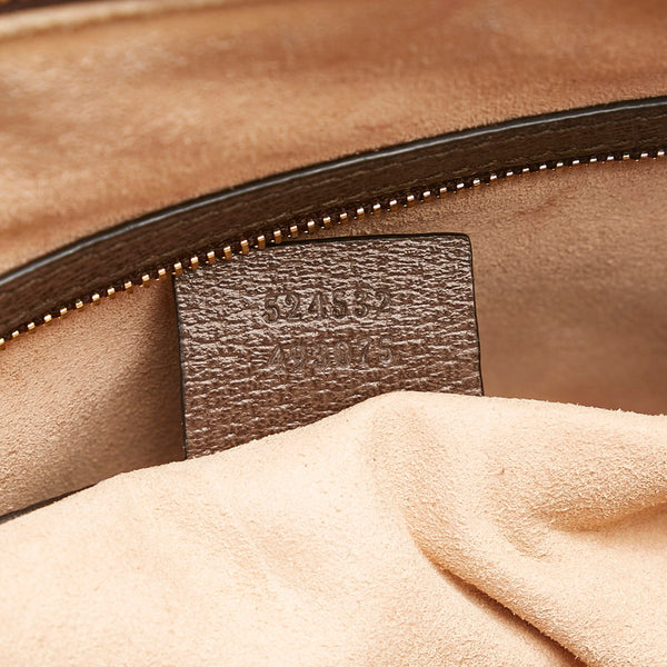 グッチ GGスプリーム オフィディア シェリーライン ハンドバッグ ショルダーバッグ 2WAY 524532 ブラウン マルチカラー PVC レザー レディース GUCCI 【中古】