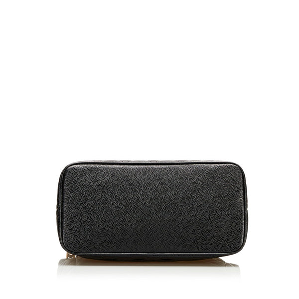 シャネル マトラッセ 復刻トート ゴールド金具 ハンドバッグ トートバッグ ブラック キャビアスキン レディース CHANEL 【中古】