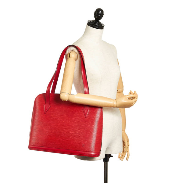 ルイ ヴィトン エピ リュサック トートバッグ ショルダーバッグ M52287 カスティリアンレッド レザー レディース LOUIS VUITTON 【中古】