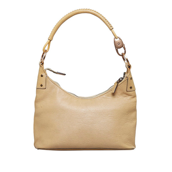 グッチ ハンドバッグ ワンショルダーバッグ 115002 ベージュ レザー レディース GUCCI 【中古】