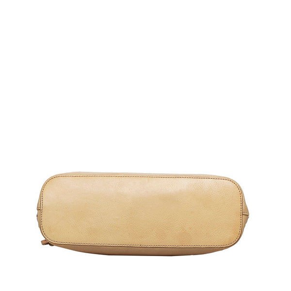 グッチ ハンドバッグ ワンショルダーバッグ 115002 ベージュ レザー レディース GUCCI 【中古】