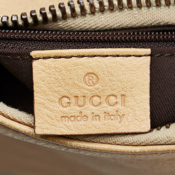 グッチ ハンドバッグ ワンショルダーバッグ 115002 ベージュ レザー レディース GUCCI 【中古】