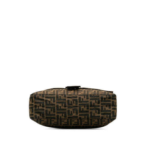 フェンディ ズッカ マンマバケット ワンショルダーバッグ 26425 ブラウン キャンバス レザー レディース FENDI 【中古】