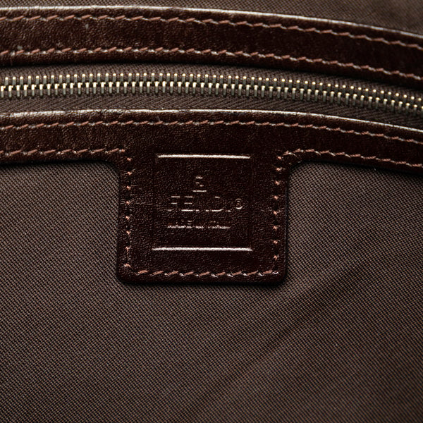 フェンディ ズッカ マンマバケット ワンショルダーバッグ 26425 ブラウン キャンバス レザー レディース FENDI 【中古】