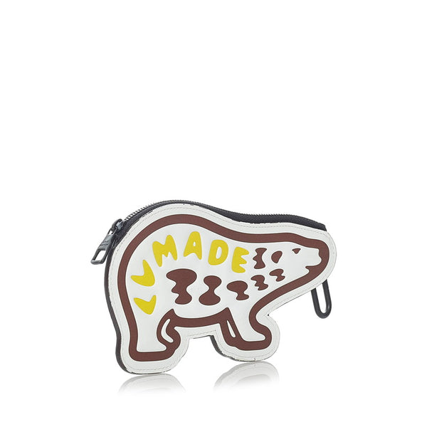 ルイ ヴィトン × ヒューマンメイド ダミエ ベア コインケース N60387 レザー PVC レディース LOUIS VUITTON 【中古】