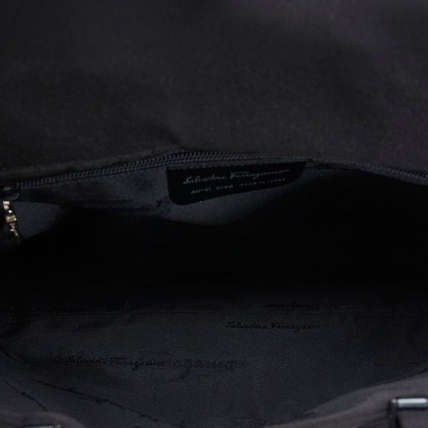 サルヴァトーレフェラガモ ハンドバッグ ショルダーバッグ 2WAY AU-21 0186 ブラック ナイロン レディース Salvatore Ferragamo 【中古】