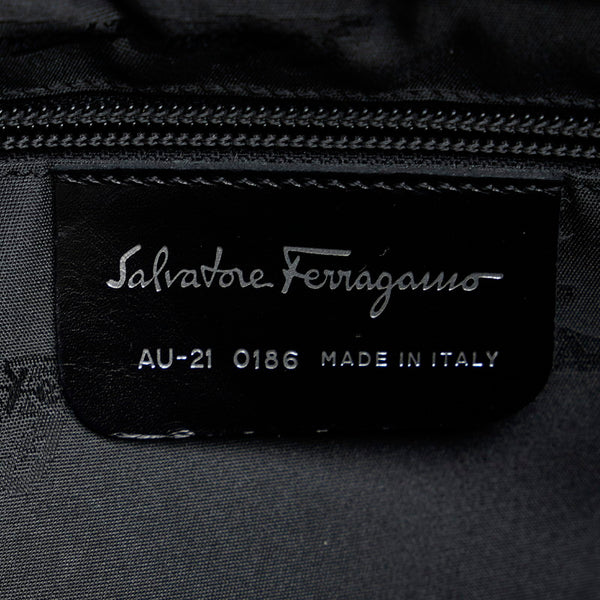 サルヴァトーレフェラガモ ハンドバッグ ショルダーバッグ 2WAY AU-21 0186 ブラック ナイロン レディース Salvatore Ferragamo 【中古】