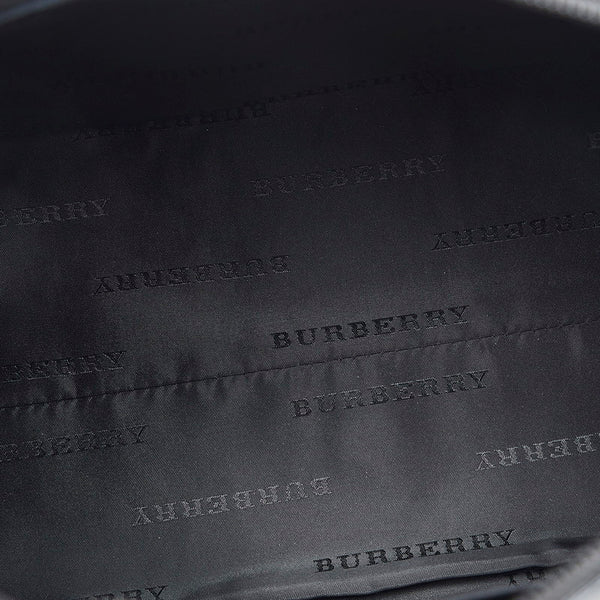 バーバリー チェック ボストンバッグ ハンドバッグ ブラウン ブラック ツイード エナメル レディース BURBERRY 【中古】
