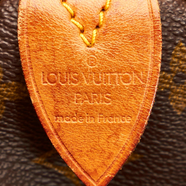 ルイ ヴィトン モノグラム スピーディ25 ハンドバッグ M41528 ブラウン PVC レザー レディース LOUIS VUITTON 【中古】