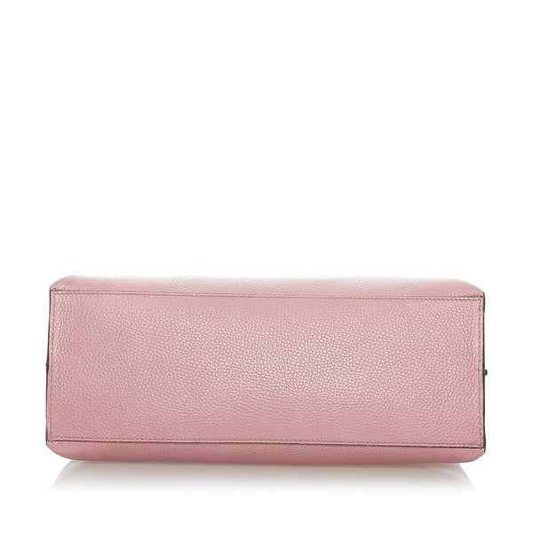 グッチ バンブー デイリー ハンドバッグ ショルダーバッグ 2WAY 392013 ピンク レザー レディース GUCCI 【中古】