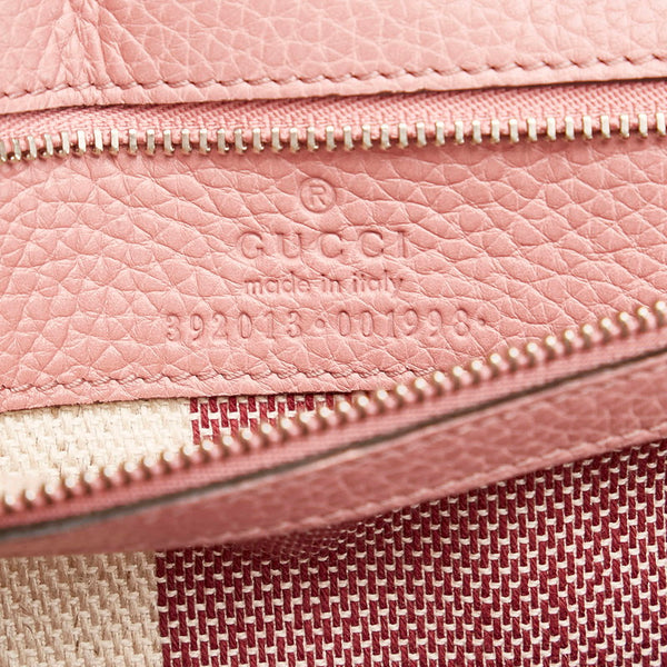 グッチ バンブー デイリー ハンドバッグ ショルダーバッグ 2WAY 392013 ピンク レザー レディース GUCCI 【中古】