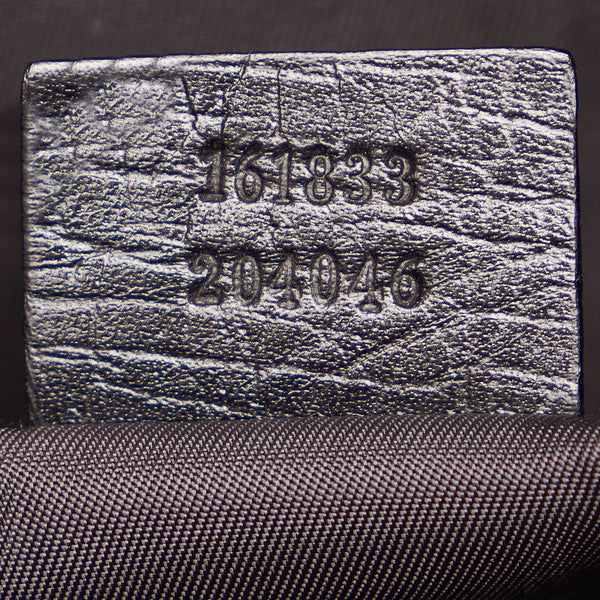 グッチ GGスプリーム ウエストバッグ 161833 ブラック PVC レザー メンズ GUCCI 【中古】