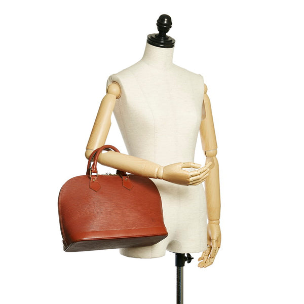 ルイ ヴィトン エピ アルマ M52143 ブラウン レザー ハンドバッグ レディース LOUIS VUITTON 【中古】