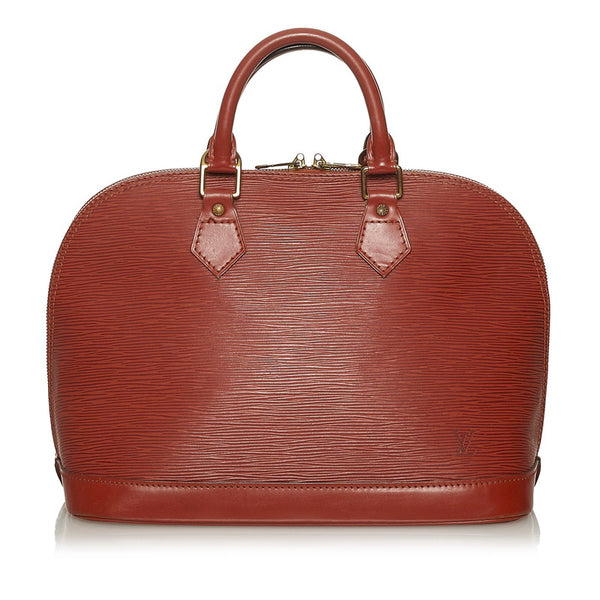 ルイ ヴィトン エピ アルマ M52143 ブラウン レザー ハンドバッグ レディース LOUIS VUITTON 【中古】