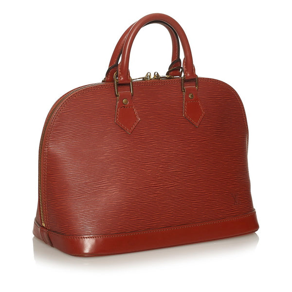 ルイ ヴィトン エピ アルマ M52143 ブラウン レザー ハンドバッグ レディース LOUIS VUITTON 【中古】