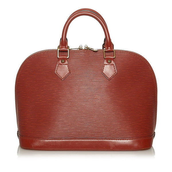 ルイ ヴィトン エピ アルマ M52143 ブラウン レザー ハンドバッグ レディース LOUIS VUITTON 【中古】