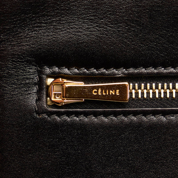 セリーヌ クラッチバッグ レッド レザー ハラコ レディース CELINE 【中古】