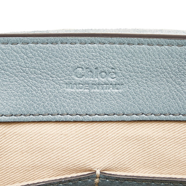 クロエ フェイ デイ ミディアム ハンドバッグ ライトブルー レザー レディース Chloe 【中古】