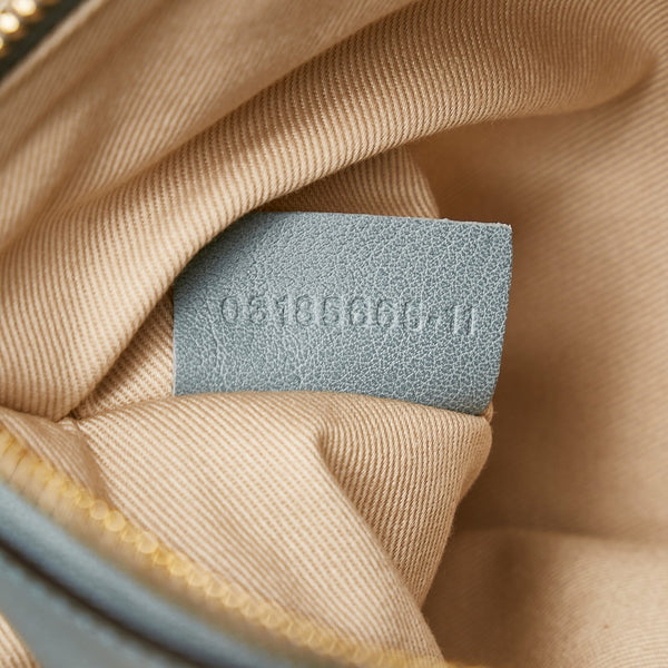 クロエ フェイ デイ ミディアム ハンドバッグ ライトブルー レザー レディース Chloe 【中古】