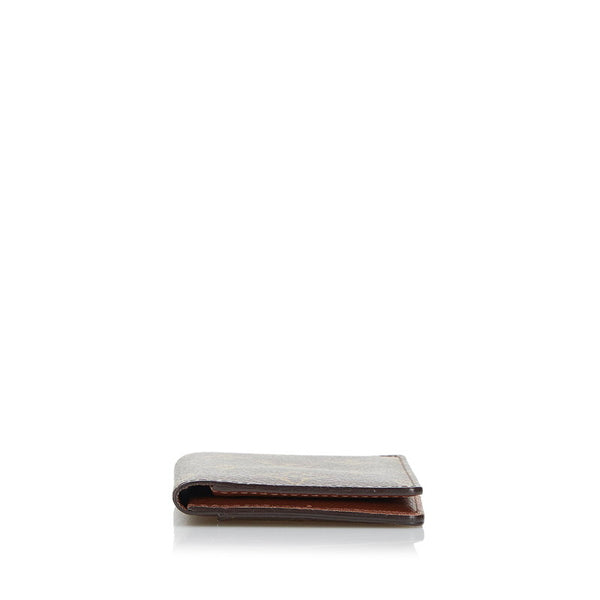 ルイ ヴィトン モノグラム オーガナイザー ドゥ ポッシュ カードケース パスケース 定期入れ M61732 ブラウン PVC レザー レディース LOUIS VUITTON 【中古】