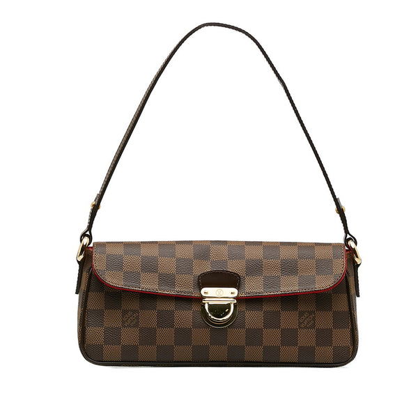 ルイ ヴィトン ダミエ ラヴェッロPM ハンドバッグ N60007 ブラウン PVC レザー レディース LOUIS VUITTON 【中古】