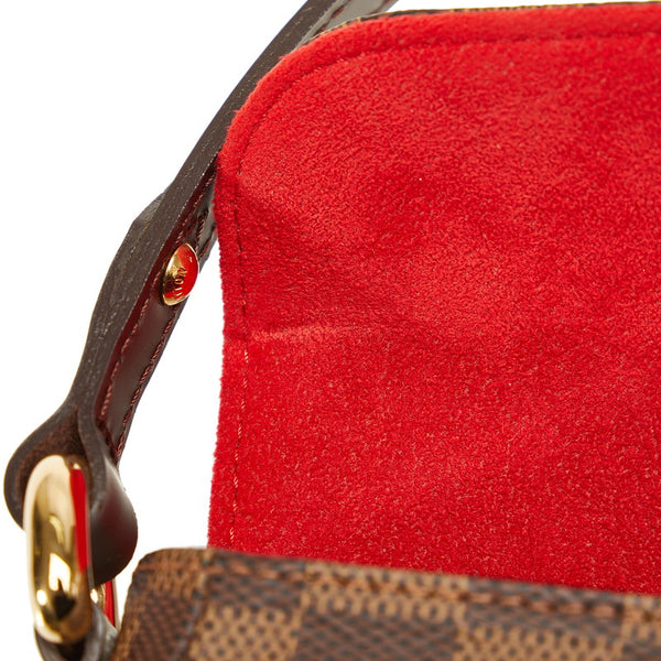 ルイ ヴィトン ダミエ ラヴェッロPM ハンドバッグ N60007 ブラウン PVC レザー レディース LOUIS VUITTON 【中古】