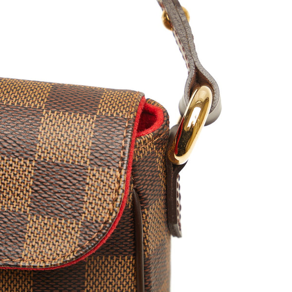 ルイ ヴィトン ダミエ ラヴェッロPM ハンドバッグ N60007 ブラウン PVC レザー レディース LOUIS VUITTON 【中古】