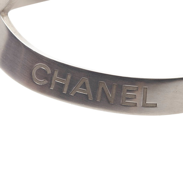 シャネル ココ オープン バングル シルバー メタル レディース CHANEL 【中古】