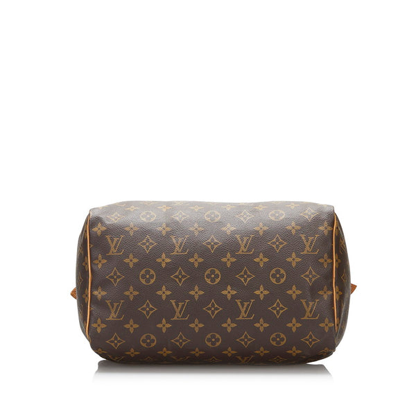 ルイ ヴィトン モノグラム スピーディ30 ハンドバッグ ミニボストン M41526 ブラウン PVC レザー レディース LOUIS VUITTON 【中古】