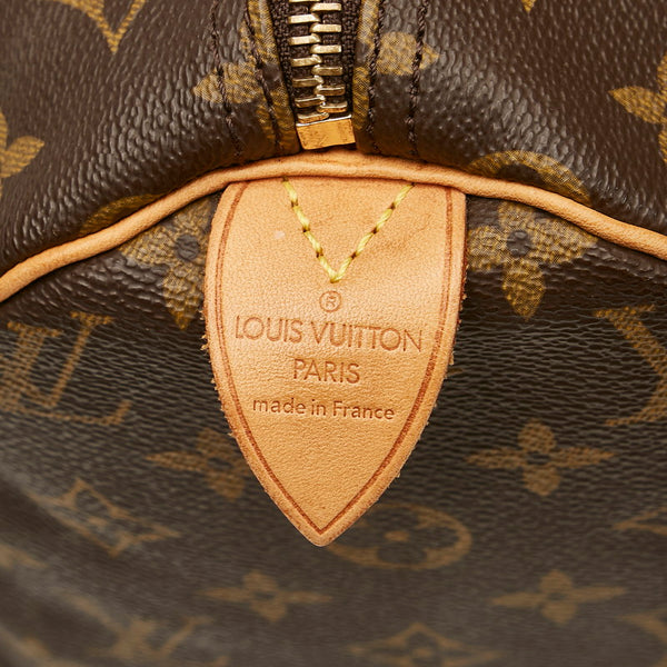 ルイ ヴィトン モノグラム スピーディ30 ハンドバッグ ミニボストン M41526 ブラウン PVC レザー レディース LOUIS VUITTON 【中古】