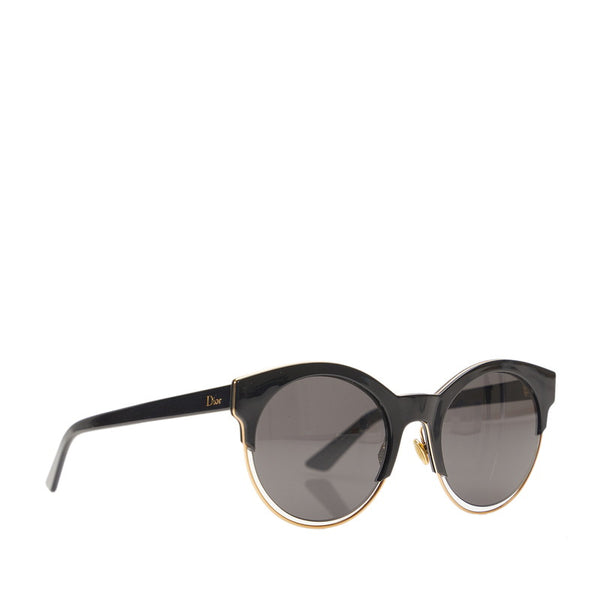 ディオール ウェリントン型 サングラス J63Y1 ブラック プラスチック レディース Dior 【中古】