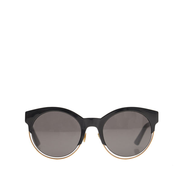 ディオール ウェリントン型 サングラス J63Y1 ブラック プラスチック レディース Dior 【中古】